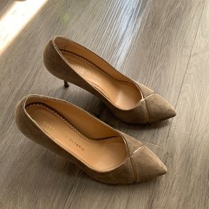 charlotte olympia suede high heels